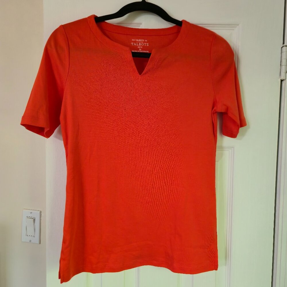 Cotton Tee - Split Neck - Size Sp